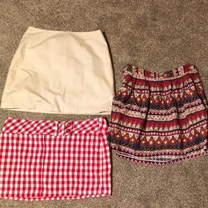 3 skirts $15 for all